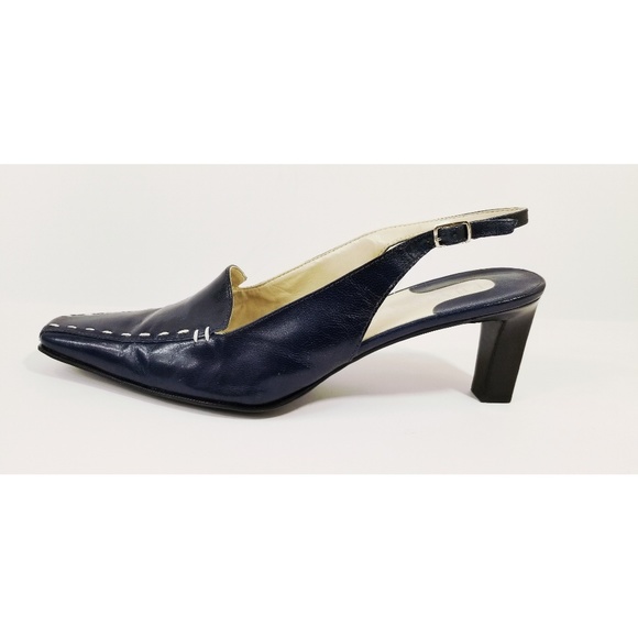 Franco Sarto slingback shoes blue size 9.5M - Picture 6 of 8